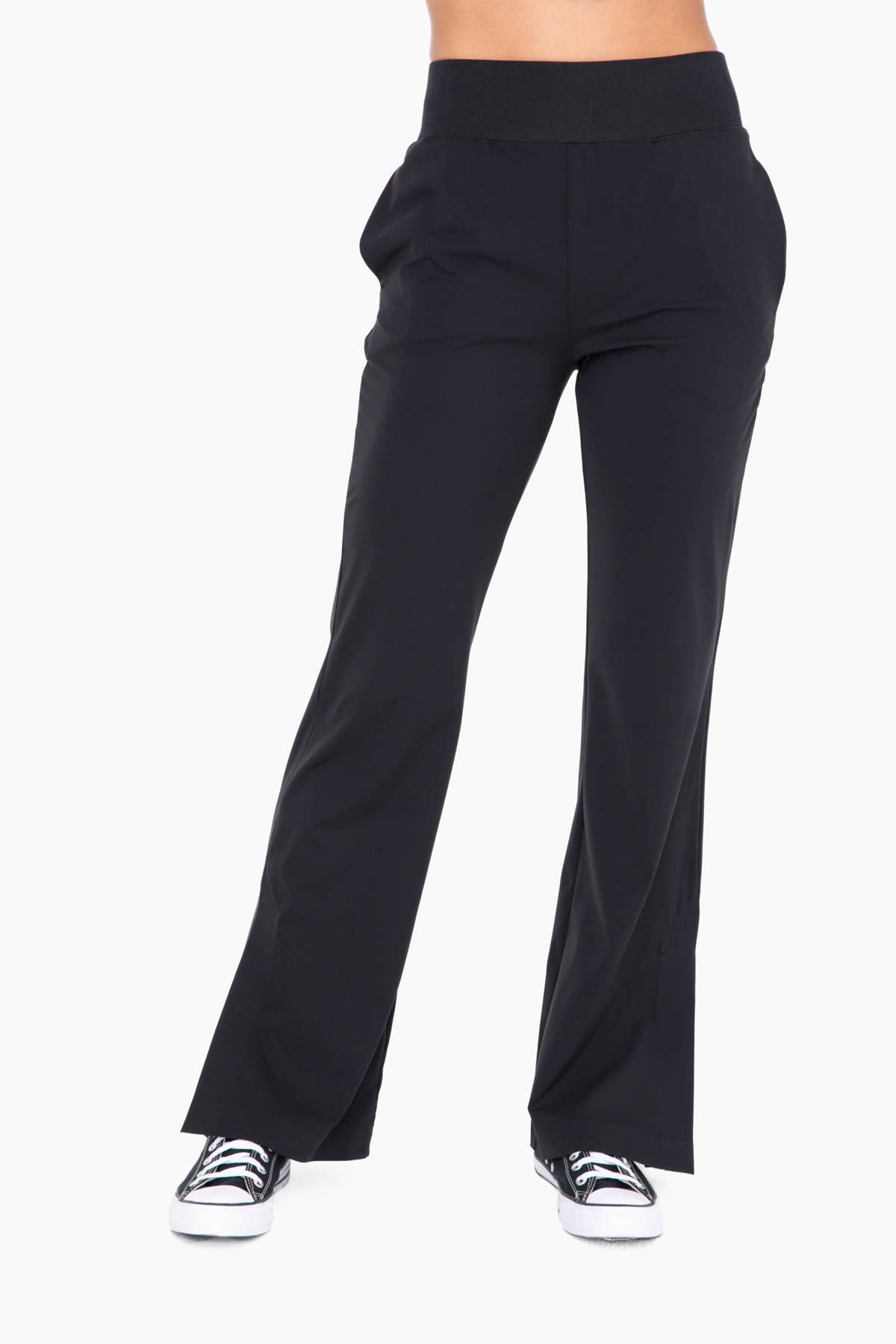 Graphene-Blend Wide Leg Active Pants