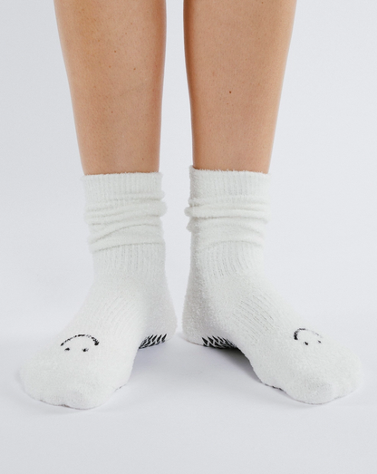 Happy Cloud Crew Grip Sock