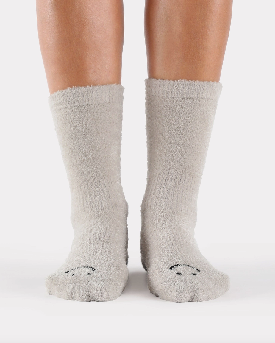 Happy Cloud Crew Grip Sock