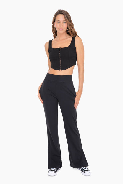 Graphene-Blend Wide Leg Active Pants