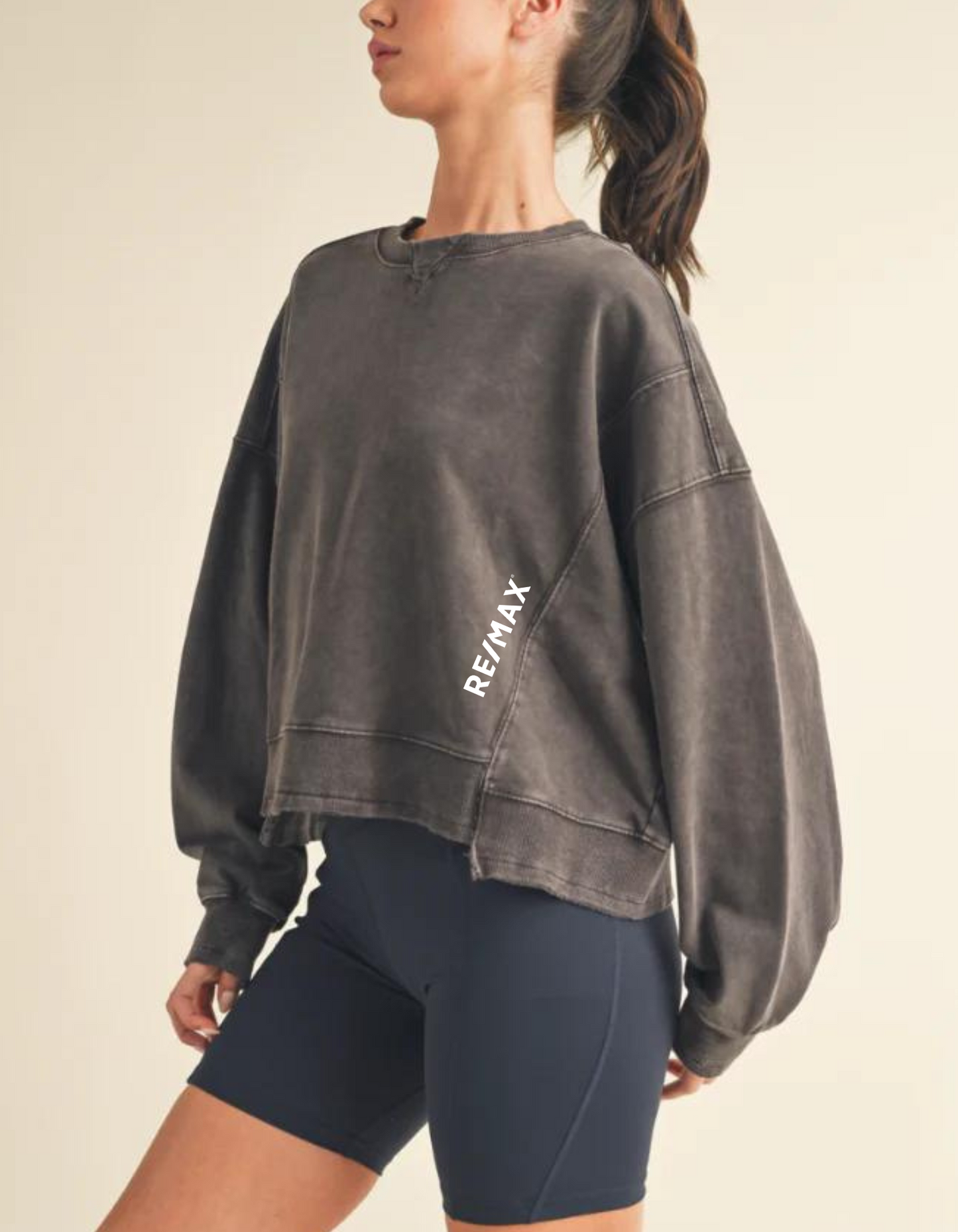 The RE/MAX Collection | Mineral Wash Boxy Style Sweatshirt