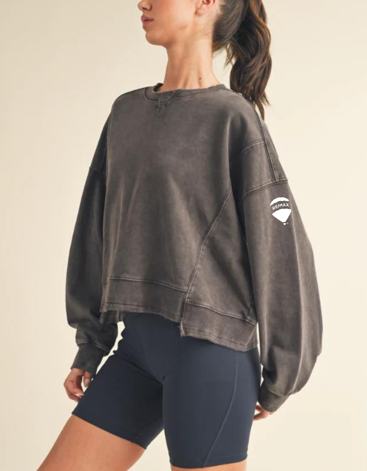 The RE/MAX Collection | Mineral Wash Boxy Style Sweatshirt