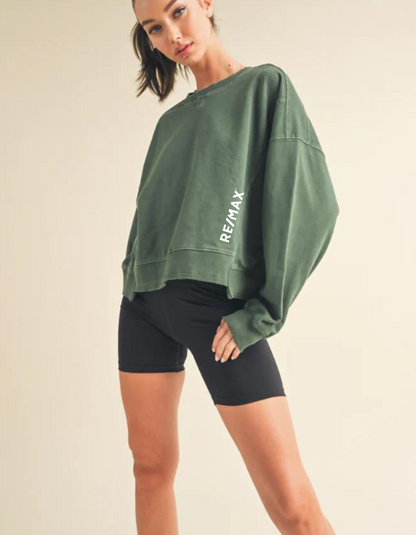 The RE/MAX Collection | Mineral Wash Boxy Style Sweatshirt