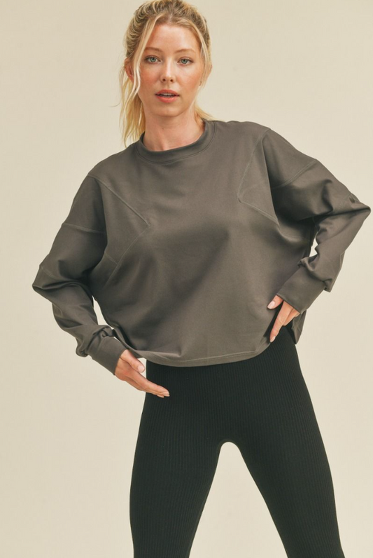 Boxy Style Long Sleeve Top