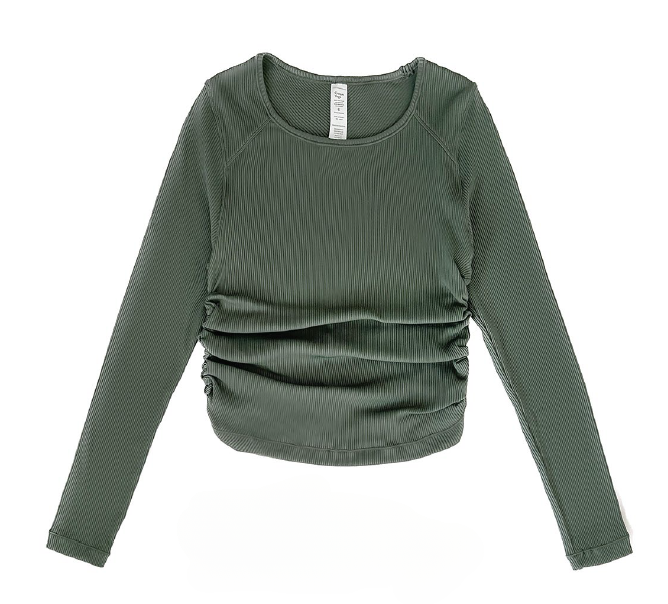 Sam Shirred Long Sleeve Top