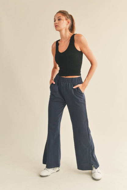 Classic Style Wide Leg Pants