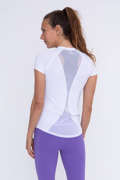 Mesh Back Slim Fit Active Tee